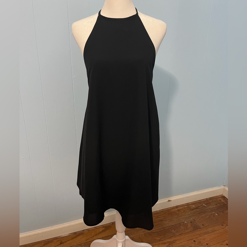 re:named Black Strapless Dress